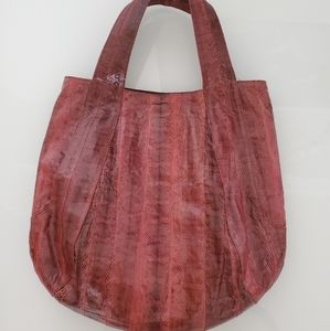 Beirn snake skin tote. Price $350